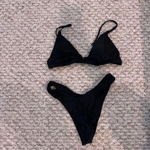 Black Triangle Bikini Set